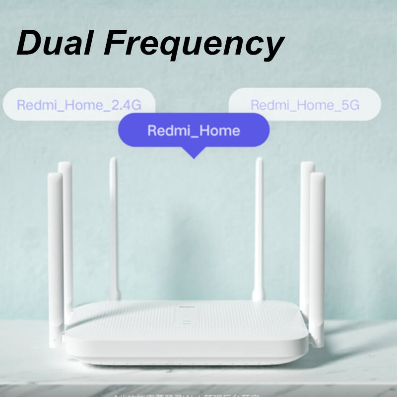 Xiaomi Redmi Router AC2100 Wireless 2.4G / 5G Dual Frequency Wifi 128M RAM Coverage External Signal Amplifier Repeater PPPOE