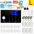 Wifi GSM Alarm System 433MHz Home Burglar Security Alarm Wireless Wired Detector RFID Touch Keyboard Temperature Humidity Alexa