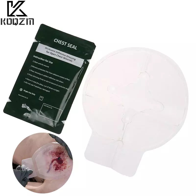 1PC Hot Safety Survival Emergency Trauma Sticker Chest Seal Vented First Aid Patch Outdoor Tool