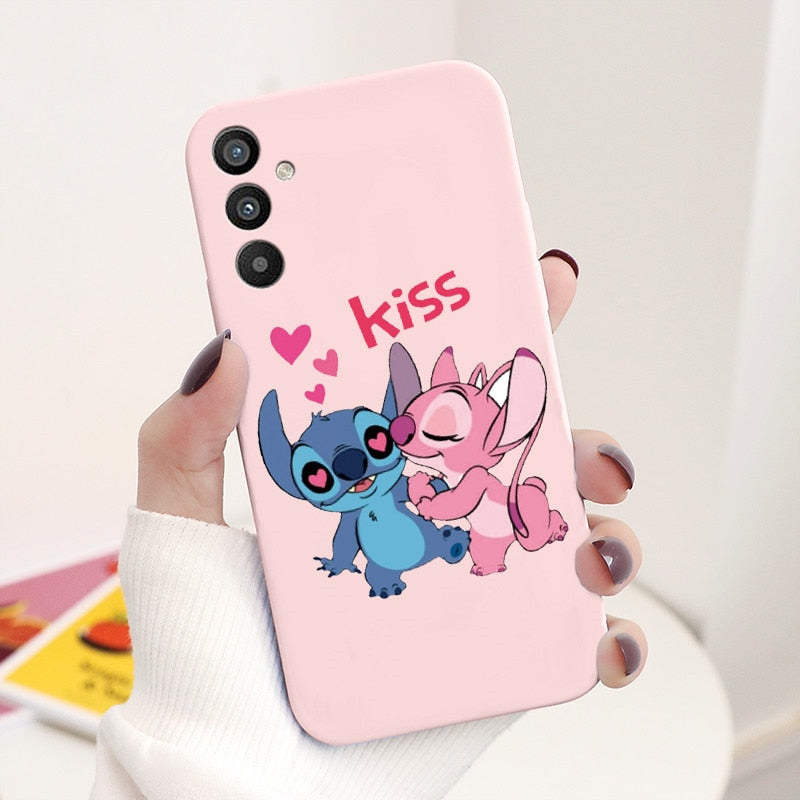 For Samsung Galaxy A34 5G Case 6.5" Soft TPU Back Cover Cute Stitch Lilo Disney Coque For Samsung A 34 A34 SM-A346E Funda Bumper