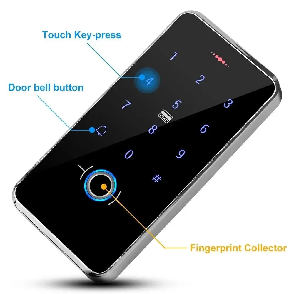 Fingerprint Door Access Control System Kit IP68 Waterproof Outdoor RFID Access Control Keyboard Electric Magnetic Lock