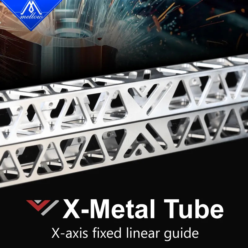 Mellow Custom VZBOT X-Gantry Rail Square Tube Lightweight High Flatness Suitable for VzBoT 235/330 3D Printer.