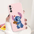 For Samsung Galaxy A34 5G Case 6.5" Soft TPU Back Cover Cute Stitch Lilo Disney Coque For Samsung A 34 A34 SM-A346E Funda Bumper