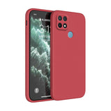 Original Soft Case for OPPO A15 A15S A35 2021 Coque Lens Protection Shockproof Square Liquid Silicone Luxury Classic Cover Funda