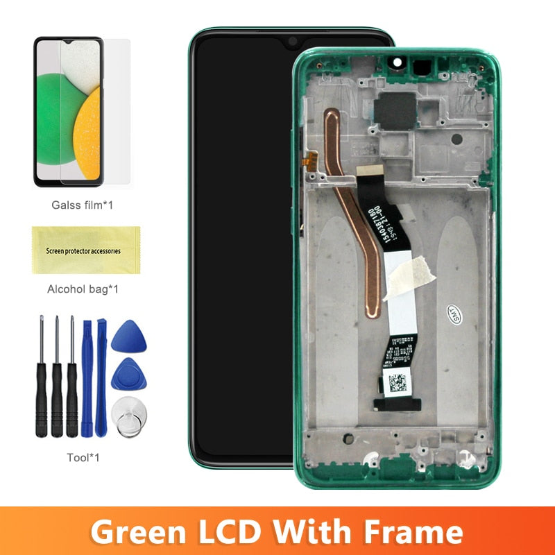 6.53'' Original Display with Frame for Xiaomi Redmi Note 8 Pro 2015105 M1906G7I Lcd Display + Touch Screen Digitizer Assembly