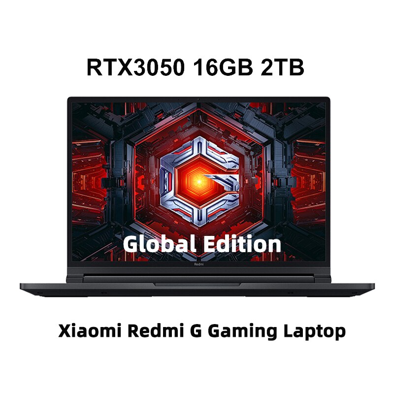 Xiaomi Redmi G Game 16Inch Laptop i5-12450H/i7-12650H RTX3050 16GB DDR5 512GB SSD 2.5K 165Hz Screen Game Notebook PC New