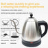 220V 1L Stainless Steel Electric Kettle Auto Shut-Off Electric Espresso Pots Fast Boil Coffee Pot Teapot Coffeeware Teaware