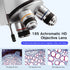 64X-2000X Monocular Optical Microscope Elementary School Children Science Experimental Biology Teaching Christmas Birthday Gift