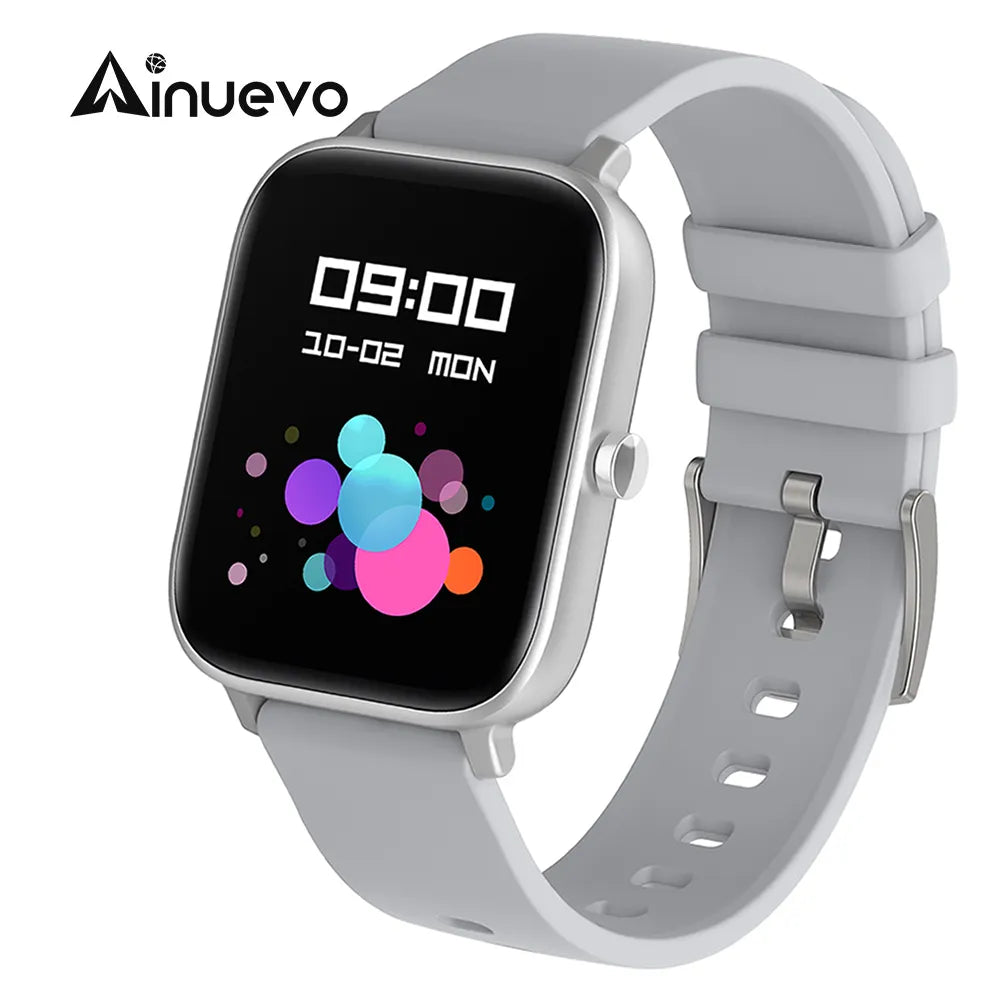 Ainuevo P8GT Bluetooth Call Smart Watch 1.7"HD Display Heart Rate Waterproof IP67 28+ Sport Modes