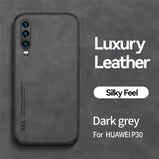 Magnetic Sheepskin Leather Phone Case Huawei P30 Lite P20 P40 P50 Pro Funda Cover For Huawei P30 P40 Lite 5G P50 Pro Back Case