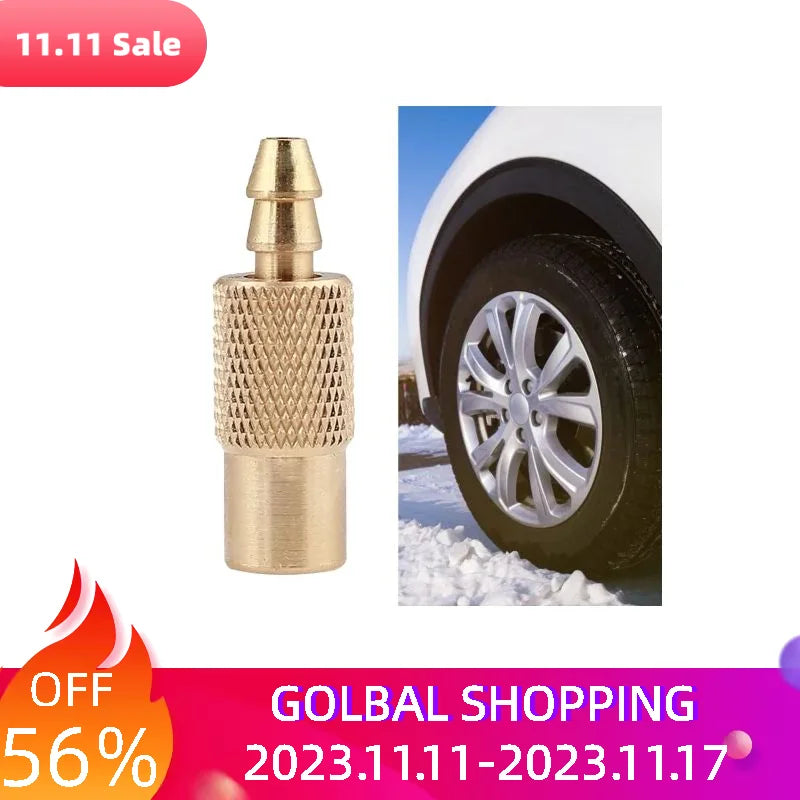 Car Portable Accessories 6mm Copper Professional Bicycle Connector Adapter Clamp Joint Pump Tire Inflator Valve Tyre Durable
