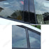 6x Carbon Fiber Black Car Door Window Column BC Pillar Post Trim PC Material Sticker For Volkswagen VW Passat B6 B7 B8 2005-2022