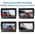 ZIQIAO 7 Inch Truck DVR Monitor AHD SD Card IPS 2 Split Screen RV Harvester Bus Video Recorder A738