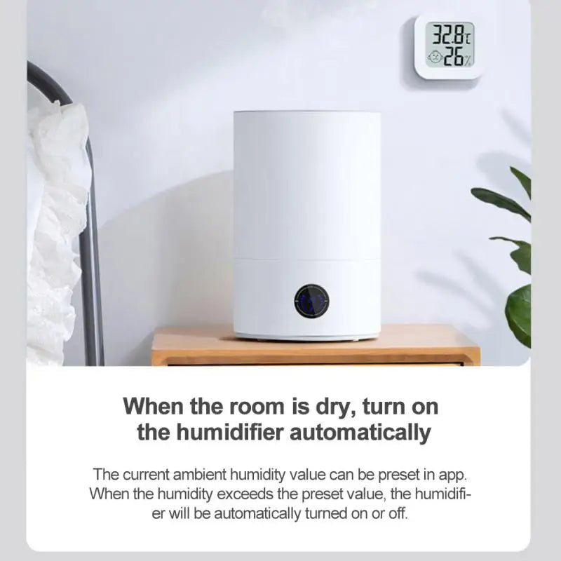 Tuya Zigbee Temperature Humidity Sensor Smart Home Humidity Detector Alarm Works With Smart Life Voice Control Alexa Google Home