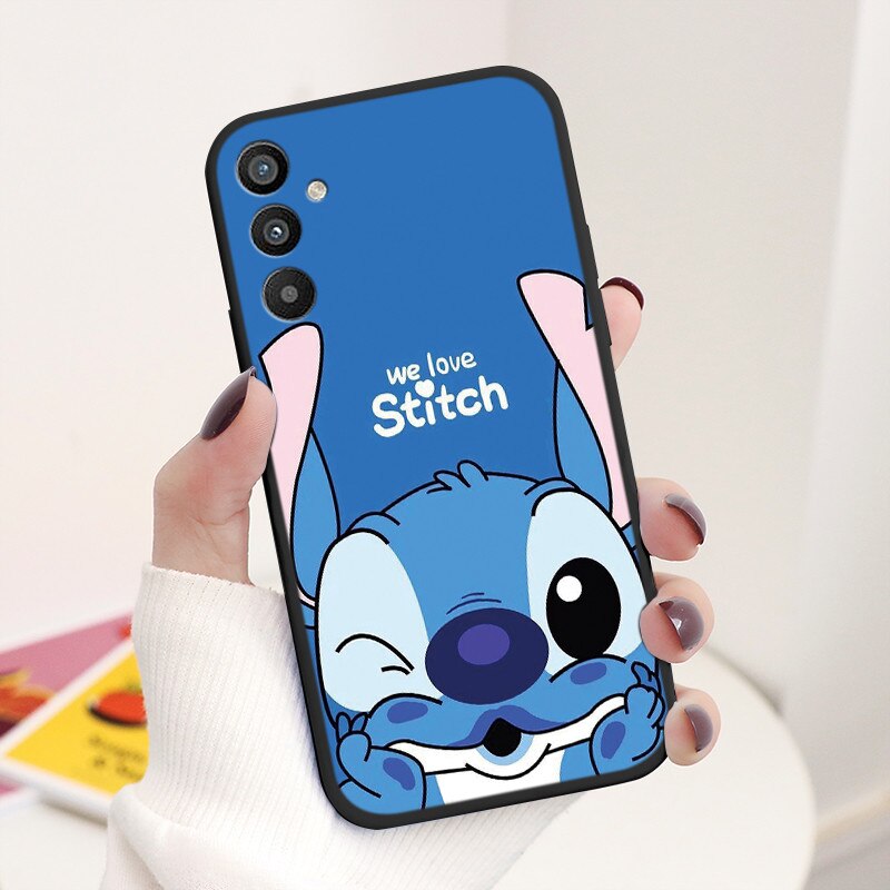 For Samsung Galaxy A34 5G Case 6.5" Soft TPU Back Cover Cute Stitch Lilo Disney Coque For Samsung A 34 A34 SM-A346E Funda Bumper