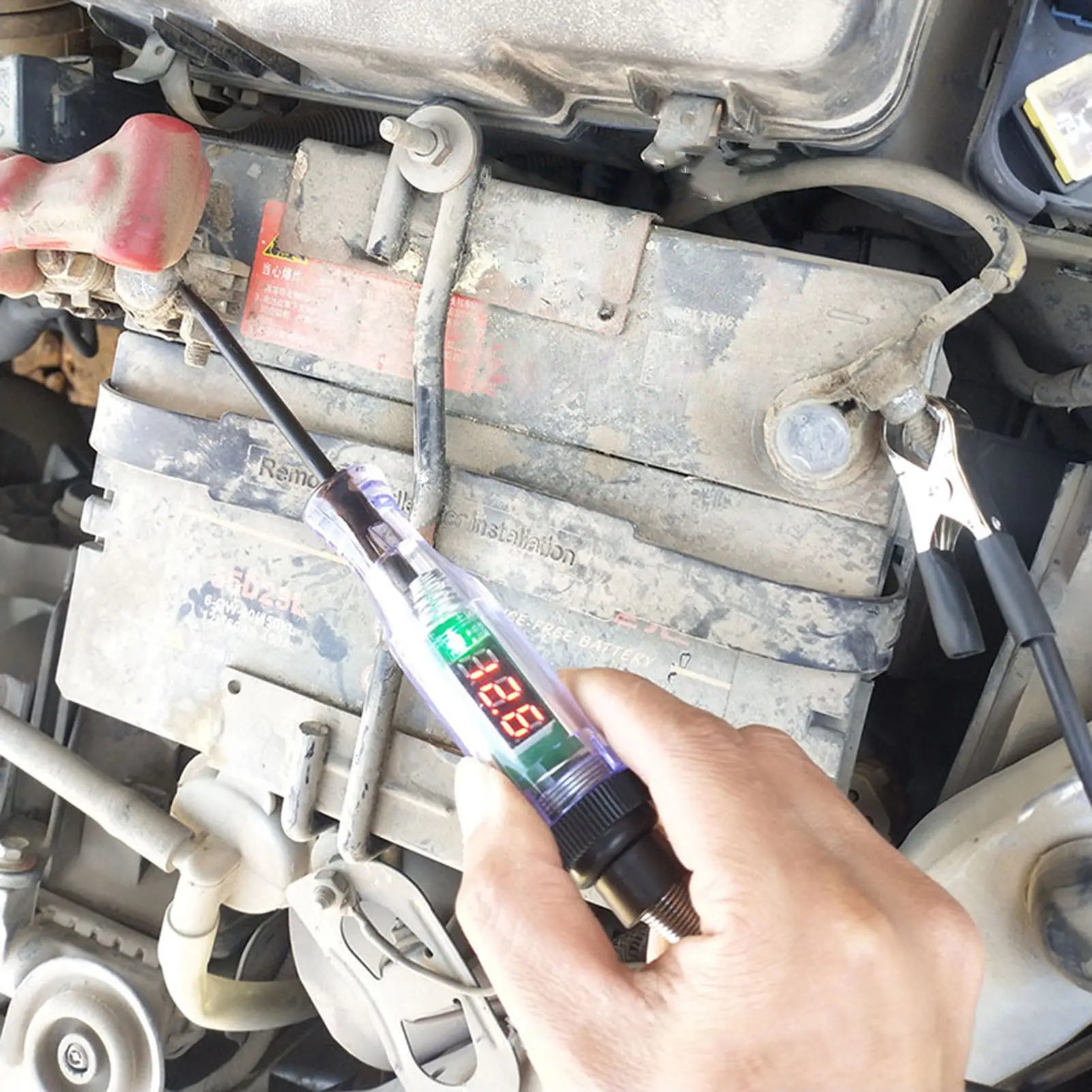 Car Truck Voltage Circuit Tester Auto 6V 24V Herramientas Tools Car Diagnostic Probe Test Pen Light Bulb Automobile Polarity Pen