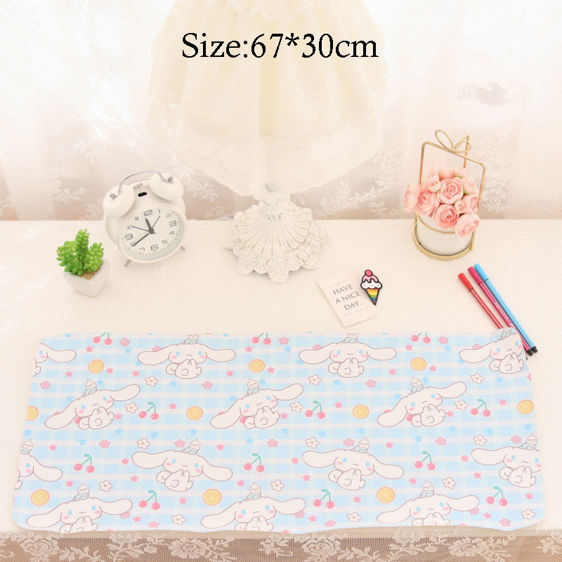 Cartoon Japanese Cute Anime Mouse Pad Waterproof Desktop Oil-proof Non-slip Desk Mat Kawaii Gaming Pads Students Writing Pad