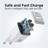 USAMS Dual USB Fast Charger 30W Type C PD Quick Charge 3.0 Phone Charger for iPhone 14 13 12 11 Pro Max Xiaomi Samsung Tablets