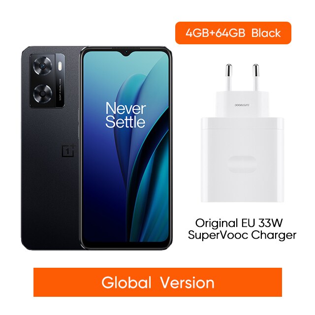 Global Version OnePlus Nord N20 SE N 20 Smartphone 4GB 64GB 33W SUPERVOOC Fast Charging 5000mAh Battery G35 Mobile Phones