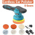 12V Cordless Car Polisher 8 Gears 380W Lithium Electric Polishing Waxing Machine For Repairing Scratches Wireless Sander Polish
