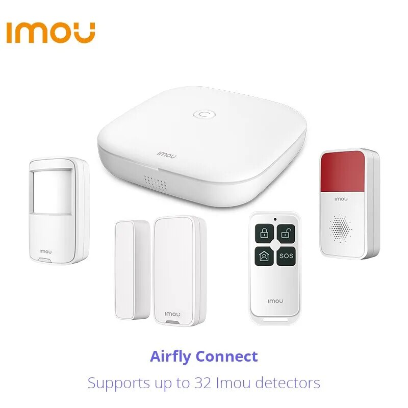 Imou Alarm Station With Airfly Wired Or Wireless Connection Supports Up to 32 Detectors The Center of a Smart Alarm System