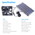 10W 12V Solar Exhaust Fan Air Extractor 5 inch Portable Ventilator Solar Panel