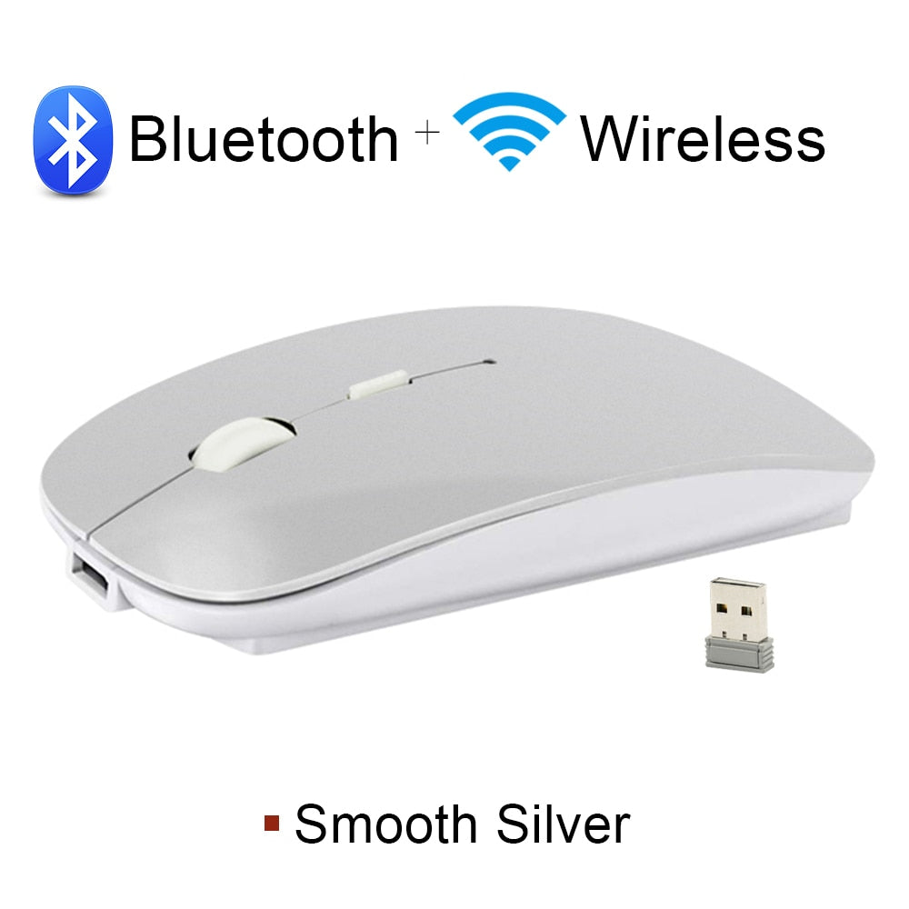 Rechargeable Wireless Mouse Bluetooth Mouse Computer  Ergonomic Mini Usb Mause 2.4Ghz Silent Macbook Optical Mice For Laptop Pc