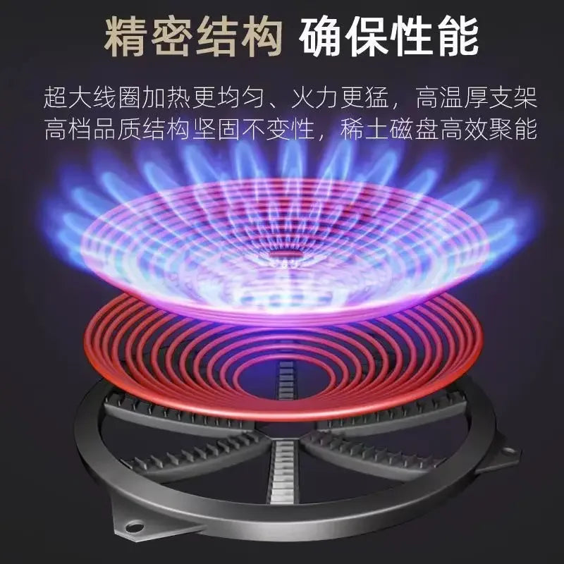Induction cooker household concave high-power  induction cooker, fierce stir-fry stove special pot for cooking waterproof stove