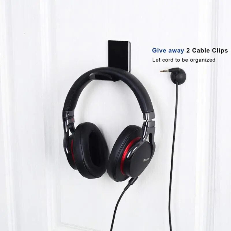 Acrylic Game Earphone Holder Headphone Bracket Hanger Under Desk Wall Mounted Headset Holder Hook Earphone Display Stand