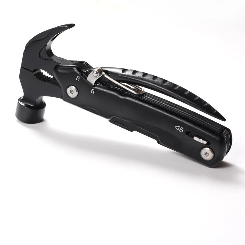 12 IN 1 Aluminum Handle Multi Function Pliers Axe Hammer Knife Saw File and Screwdriver In One