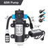 Garden 0.8mm 60W Self-Priming Pump Misting Watering System Greenhouse White 1/4" PE Hose Timer Automatic Sprayer Irrigation Kit