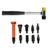 Auto Body Dent Repair Tool 8 Parts Head Car Dings Tabs Down Repair Puller Nylon Car Bumping Level Hammer Car Body Repair Tools