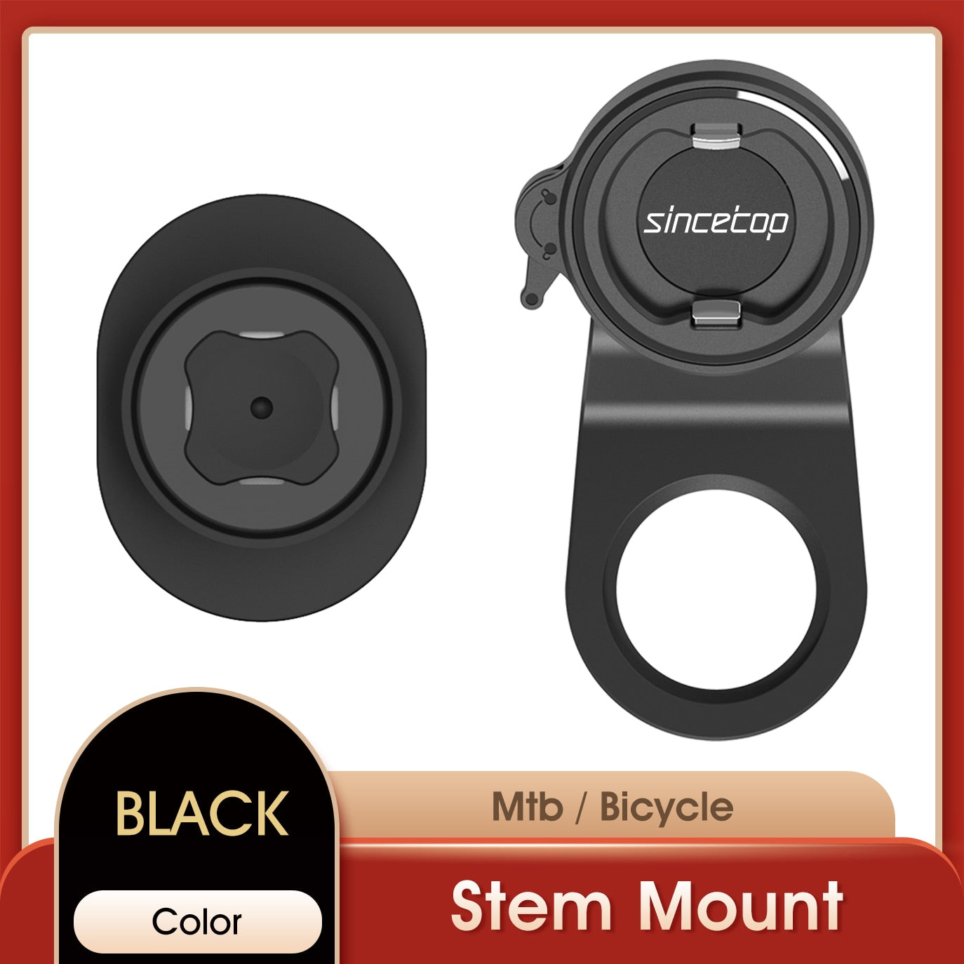 Bike Phone Holder,Bicycle Stem CellPhone Mount,Universal Aluminum MTB Road Bike Cycling Phone Clamp,Quick Attach/Detach