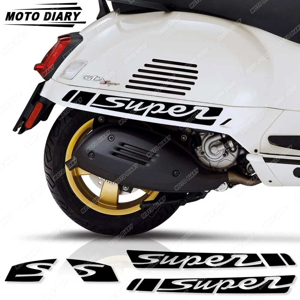 For Vespa GTS 250 GTS 300 GTV 250 GTV 300 GTS250 GTS300 GTV300 GTV300 Scooter Sticker Set Side Body Decals Waterproof