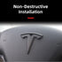 For Model Y 2022 2023 3Pcs Front Rear Trunk Styling Logo Emblem Matte Black Paste Car Accessories Twobarrels Tesla Logo