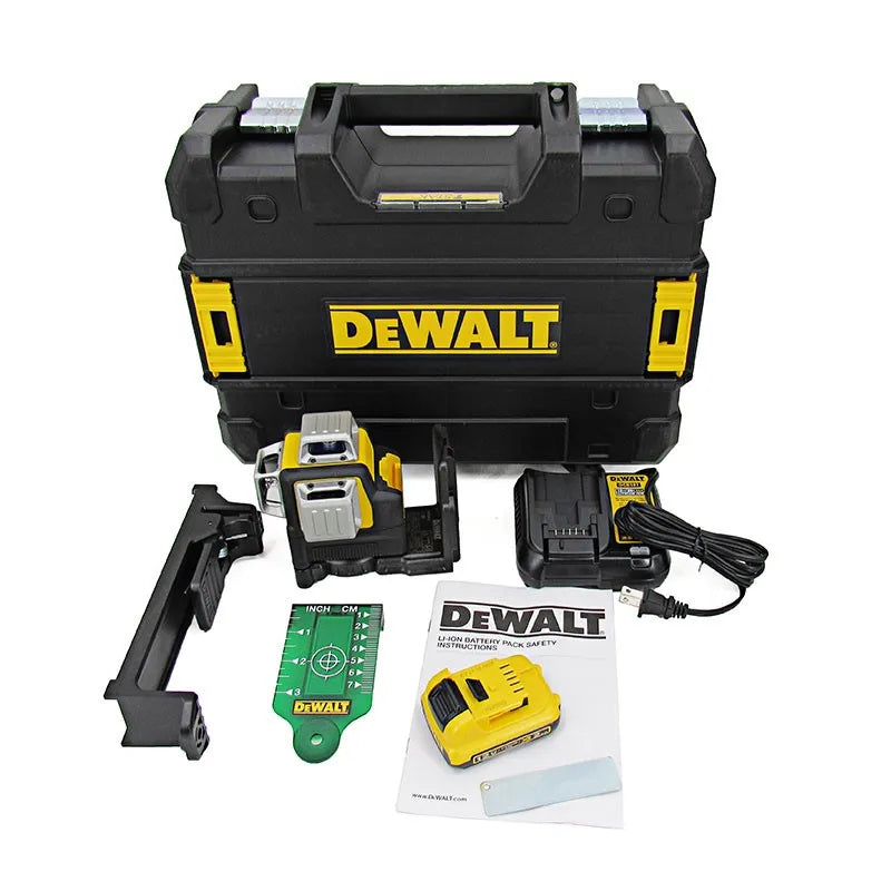 DeWalt Automatic Leveling Cross Laser Level High Precision Wire Casting Instrument Power Tool DW089LG 12 wires