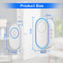 Awapow IP65 Waterproof Wireless Doorbell Smart Home Outdoor Door Bell 39 Ringtone 4 Volume Adjustable LED Flash Security Alarm