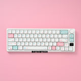 MATHEW TECH MK67 Pro Mechanical Keyboard Linear Switch Hot-swappable RGB Bluetooth Three-mode 2.4G/Wired 65 Percent with Knob