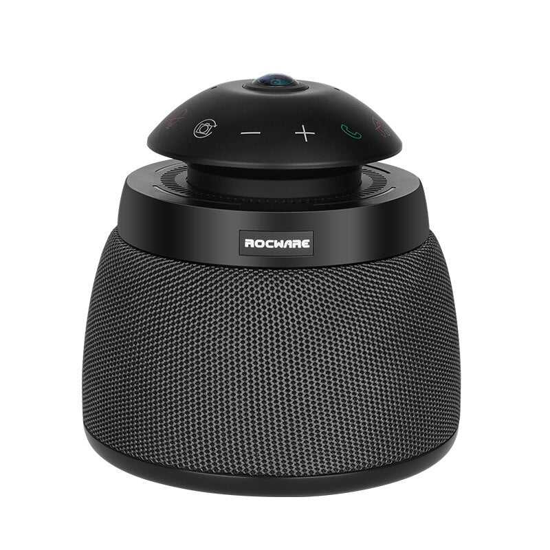 Audio video meeting 360 fisheye HD camera desktop conferencing speaker and microphone for small middle size hybrid workplace