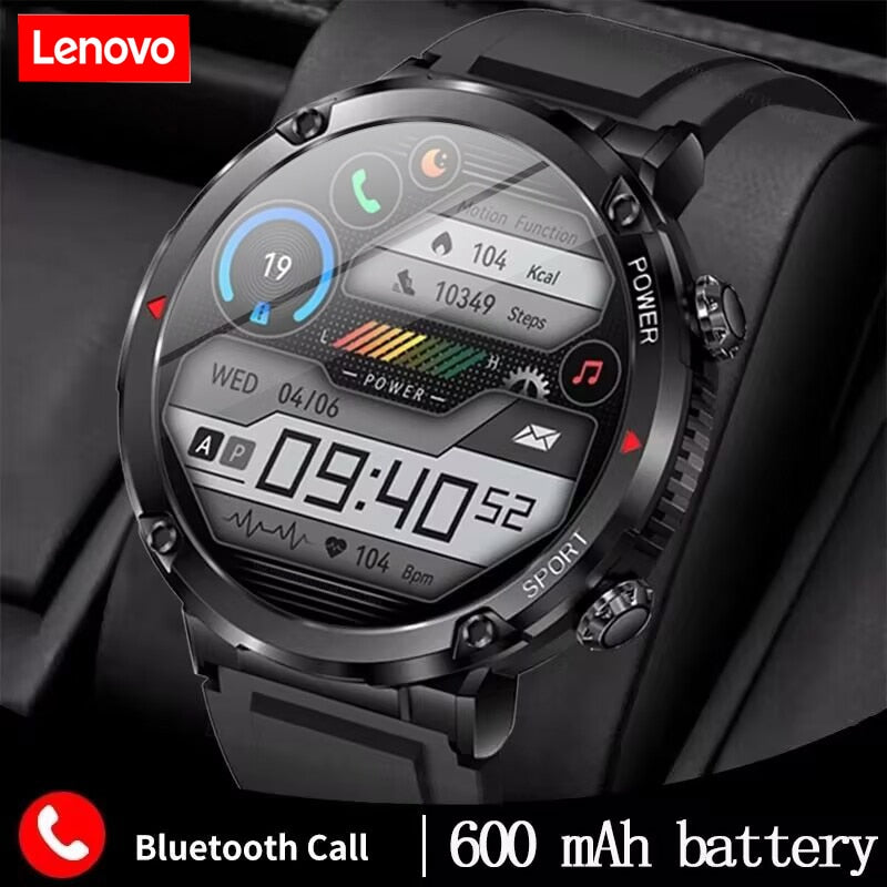 Lenovo 2023 Smart Watch Men 1.6” Full Touch 600MAH Battery BT Call Smart Clock IP68 Waterproof Fitness Tracker Sport Bracelet