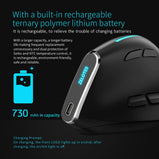 ZELOTES F-36 Wireless Vertical 2.4G Bluetooth Mouse Full Color Light 8 key Programming 2400DPI Game Mouse 730mah lithium battery