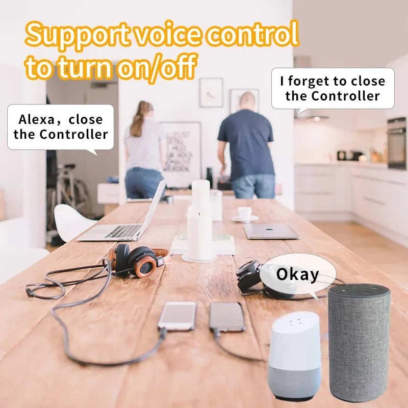 Tuya WiFi Smart Garage Door Opener Controller Siren Horn Alarm RF 433 Remote APP Control Works with Alexa Google Home Siri