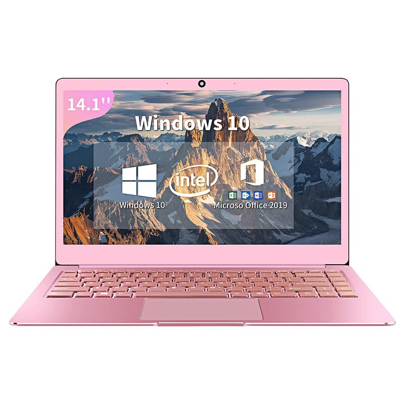 CRELANDER Pink Laptop 14 Inch Intel J4125 Processor 8GB DDR4 Windows 10 Metal Notebook Computer PC Portable Laptop For Student