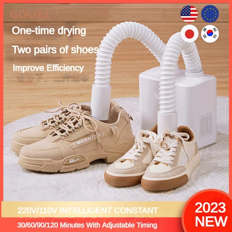 220/110V Shoe Dryer Electronic Timing Household Boot Dryer Activated Carbon Sterilization  Deodorizing Shoes And Clothes Dryer