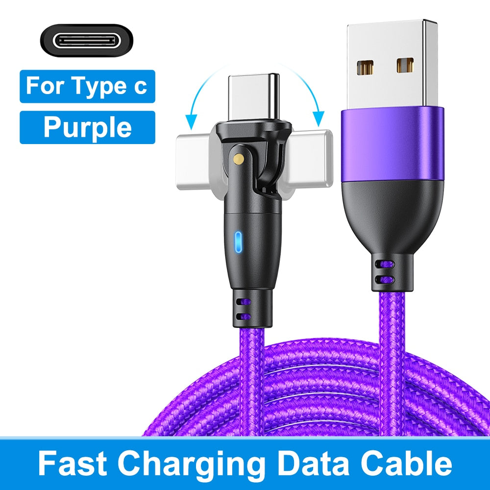 AUFU USB Type C Cable For Realme Huawei P30 3A Fast Charging Data Cord For Samsung Oneplus Poco F3 IPhone Charger Micro USB Wire