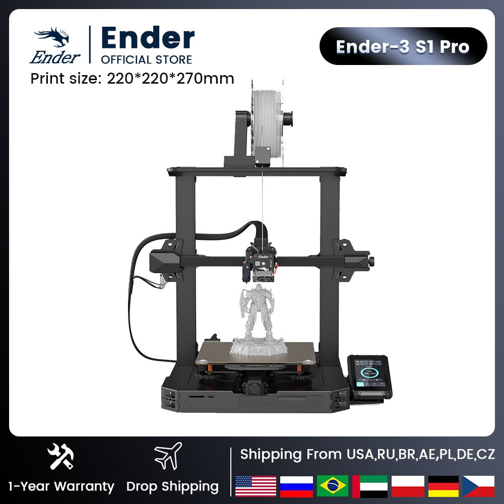 Creality 3D Ender-5 S1 FDM Printer Ender-3 S1 Pro Ender-3 S1 Plus Ender-3 V2 Neo CR-touch Auto-Leveling Impresora 3d