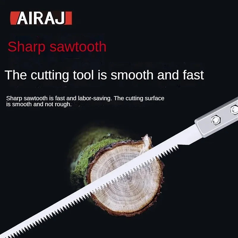 AIRAJ Outdoor Camping Handmade Saw Small Cocktail Saw Household Branch Trimming Sawing Wooden Saw Band Saw Set