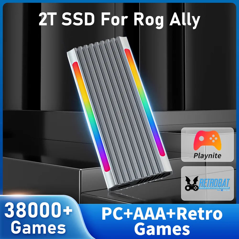 SSD 2TB With 38600 Games For Rog Ally/Windows Handheld Consoles/Windows PC For PS3/PS2/Saturn/Gamecube/Wii/PC Games SSD Nvme M2