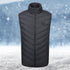 Unisex Electric Heating Gilet USB Charging 11 Areas Heated Electric Heated Jacket 3 Temperature Mode Cotton for Men Women