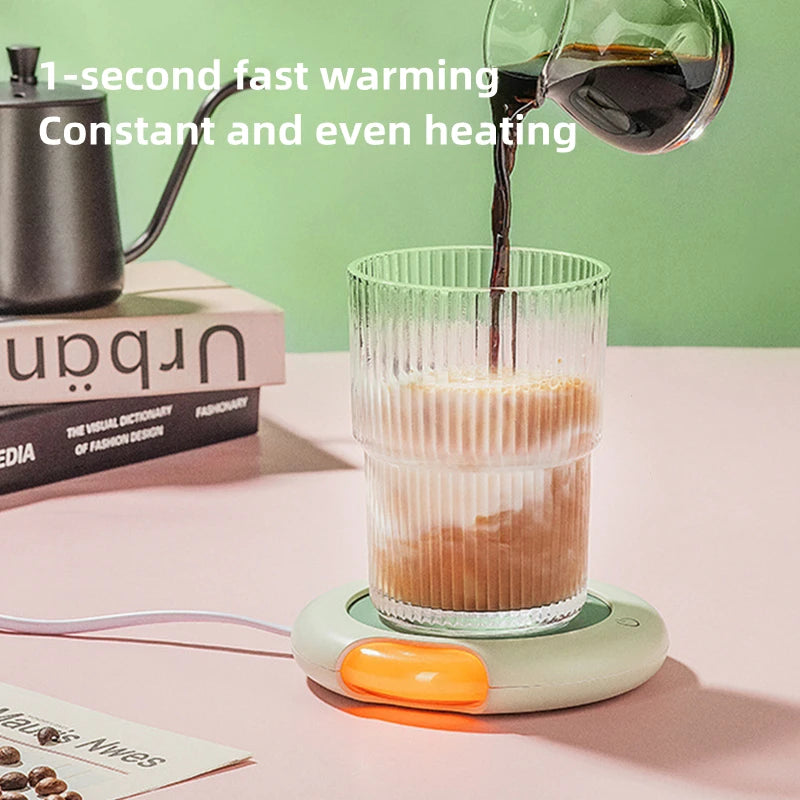Mug Heater Coffee Cup Warmer Milk Tea Water Heating Pad Constant Temperature Coaster 3 Gear Warming Mat Home Office Gift 220V